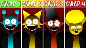 Incredibox Sprunki ｜ Wenda Treatment SWAP 1 VS SWAP 2 VS SWAP 3 VS SWAP 4