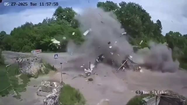 Ланцет по блокпосту ВСУ в Сумской области смотреть онлайн