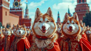 РЫЖИЕ ВОЛКИ ЗАХВАТИЛИ МОСКВУ!! Бублик на фестивале ВК ЛАПКИ!