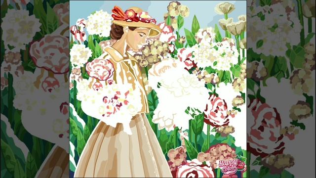 Девушка с цветами🌺#coloring #процесс #разукрашка #раскраска смотреть онлайн