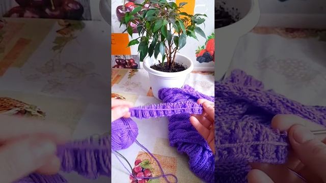 Вязание укороченного пальто(полочки)🧥🪡🧶