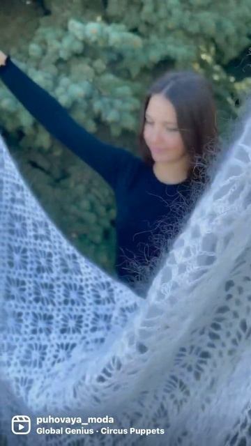 Косынка ручной работы Козий пух смотреть онлайн