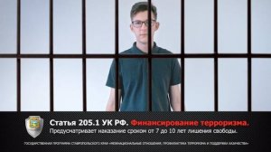 Статья 205.1 УК РФ. Финансирование терроризма