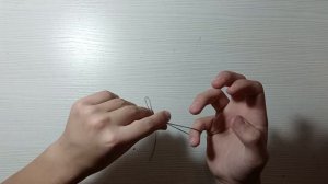 Учимся вязать «петлю для поводка»#рыбалка