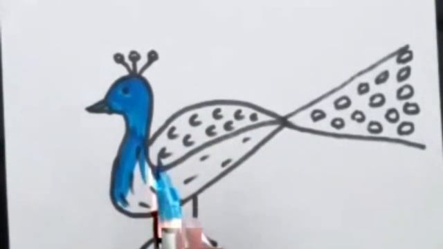 Bolalar uchun Tovus rasm chizish/Drawing Peacock for children/Рисование Павлин для детей смотреть онлайн
