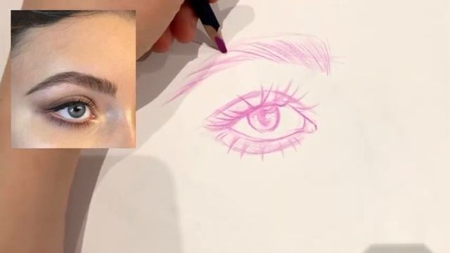 Как нарисовать реалистичный глаз за 5 минут ? 💕👀 смотреть онлайн