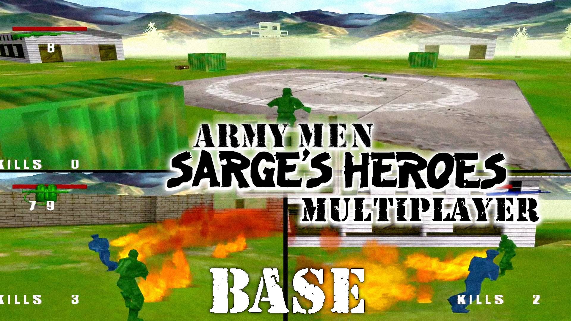 Army Men: Sarge's Heroes - Мультиплеерный Deathmatch: База - Sega Dreamcast