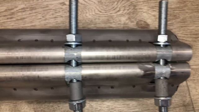 Хомут ремонтный (для труб) Ду100 (108-118 мм) длина 300 мм, бюд? смотреть онлайн