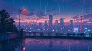 Lofi City 🌧️ Lofi Melodies & Rainy Sound ☔ Chill Radio Beats to Relax   Study   Sleep