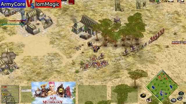 Age Of Mythology; ArmyCore(Oranos) Vs IamMagic(Oranos); Savannah; Игорь Малишевский, Grumpich