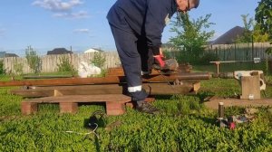 Быстрая чистка заборных стоек (НКТ) от ржавчины.