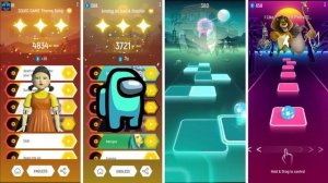 Игра в кальмара ПРОТИВ Среди нас, Танец в гробу ПРОТИВ Мне нравится это делать - Плитки прыгают