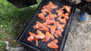 коптим крылья на мангале