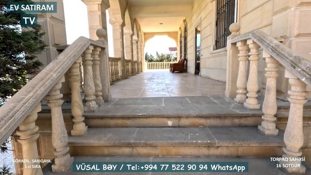 GÖRADİLDƏ, 1 Ci SIRADA DƏNİZ MƏNZƏRƏLİ HOVUZLU EV SATILIR  /Недвижимость в Б