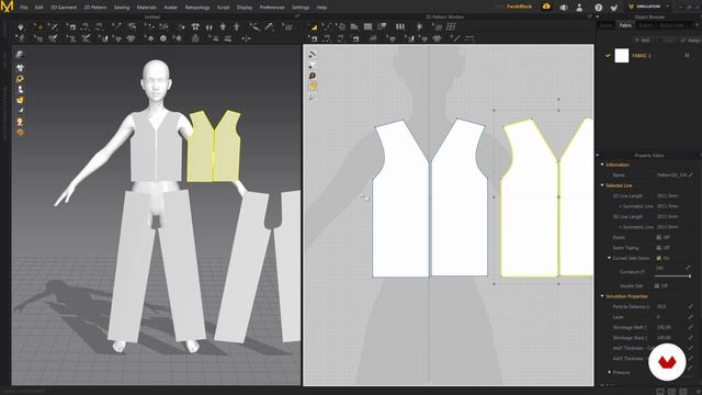 5-Importing the Avatar and creating the 2D pattern