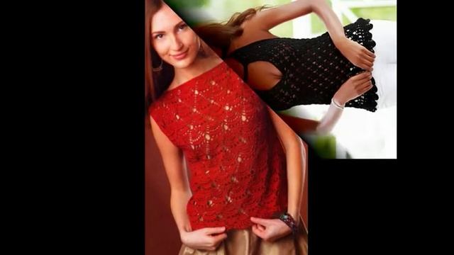 вязание крючком топы