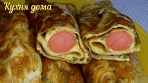 Омлет с сосиской на сковороде Как приготовить завтрак из яиц Завтрак из яиц Завтрак из яиц и сыра