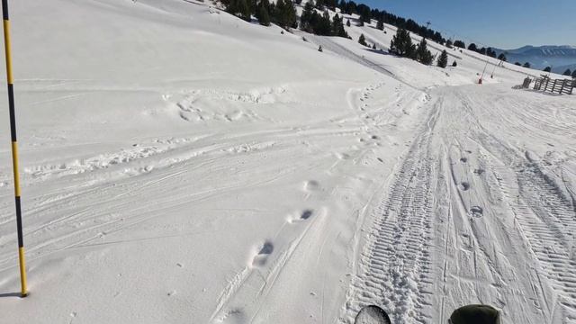 Первый Спуск с Горы | Учимся Кататься на Сноуборде | Вл? смотреть онлайн