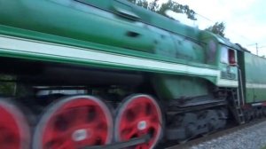 Паровоз П36-0120 с туристическим поездом «Голутвин - Москва»
