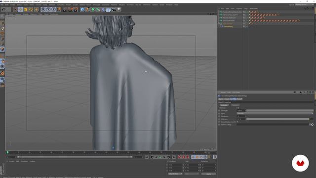9-Importing the character and the boss in Cinema 4D