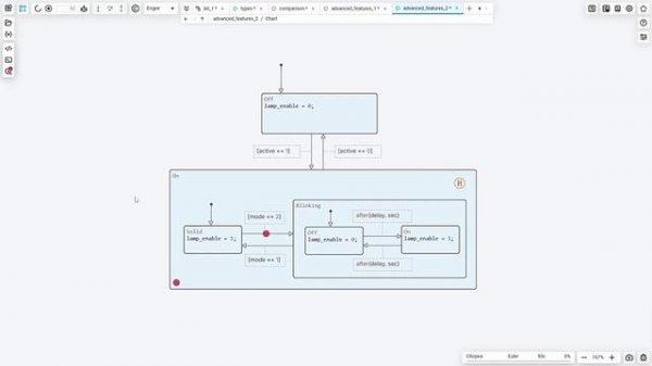 Разработка управляющей логики с использованием конечных автоматов в Engee