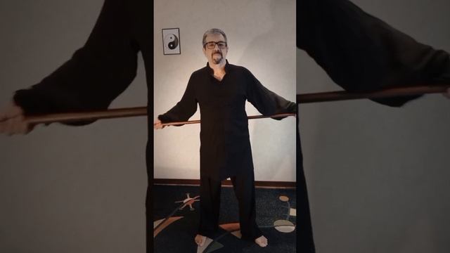 Гимнастика с палкой- разминка. #цигун #martialarts #фитнес #spo