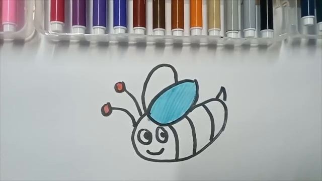 Bolalar uchun asalari rasm chizish / Как нарисовать пчелу / How to draw a bee смотреть онлайн