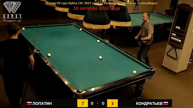 Лопатин-Кондратьев.Парный турнир 2 этап VI тура Кубка СБС 2022 года по свободной пирамиде.