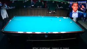 Русский Бильярд Сталев Евгений   Лучшие удары