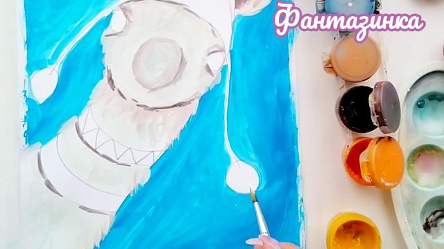 Лама, рисунок для детей смотреть онлайн