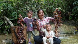 Идём в лес ловить гигантских крабов, чтобы сварить их и накормить детей. Подаем крабов на рынке.