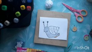 Рисуем улитку.