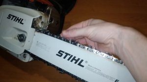 Ограничитель глубины реза цепи бензопилы