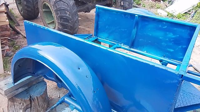 покрасили телегу от мотоблока перед сборкой смотреть онлайн