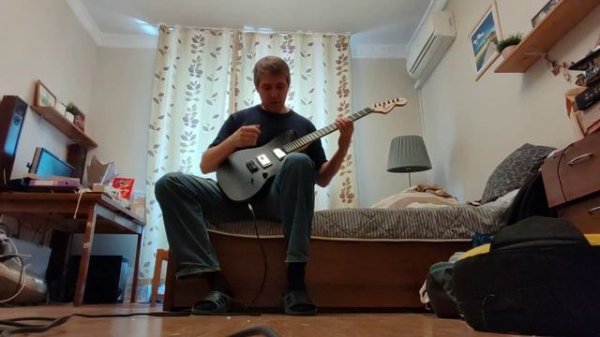 Обзор сборки китайской реплики Fender Jazzmaster Jim Root чёрный матовый сушеный и доработанный.