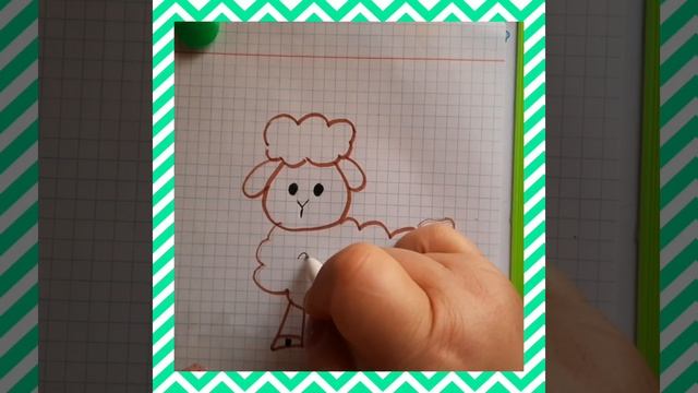 Простые рисунки Рисуем каляки маляки. Овечка смотреть онлайн