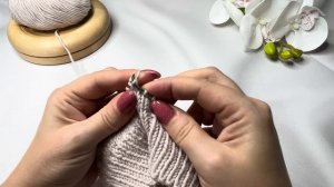 Последняя разворотная петля при замыкании вязания в круг