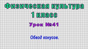 Физическая культура 1 класс (Урок№41 - Обвод конусов.)