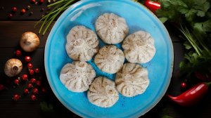 Великолепные хинкали с грибами!