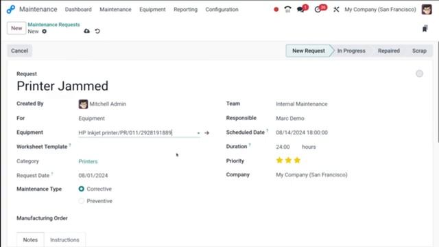 Созданиме запроса на обслуживание смотреть онлайн