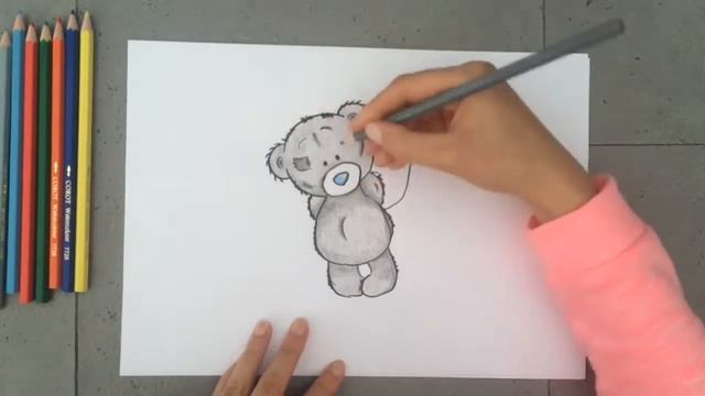 How to Draw a Cute Bear with a Heart Как Нарисовать милого Мишку с Сердечком смотреть онлайн