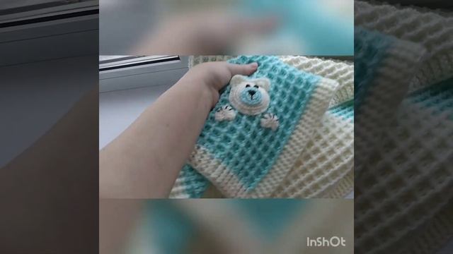 Детский плед вязаный крючком смотреть онлайн