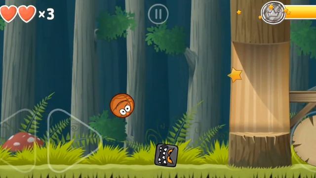 Red ball 4 , красный шарик спасает мир от квадратов, дремучий лес. смотреть онлайн