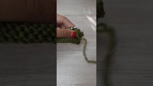 Закрытие петель иглой способом "назад иголка" или имитация наборного края "длинный хвост".