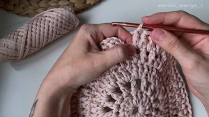 САЛФЕТКА КРЮЧКОМ ИЗ ШНУРА