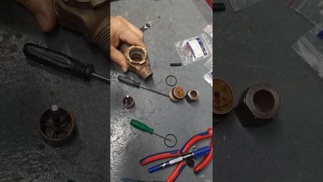 ремонт трёхходового крана Vaillant