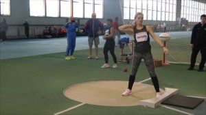 Толкание ядра. Женщины на ПР по л/атлетике среди ветер?