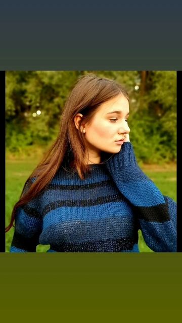 Свитер из остатков пряжи, как вам? смотреть онлайн