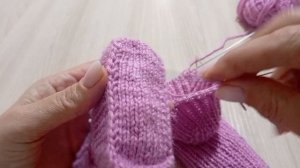 Пинетки спицами