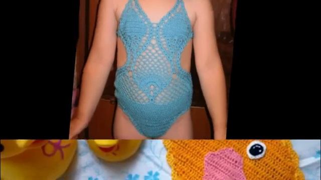 Вязаные купальники для девочек! смотреть онлайн